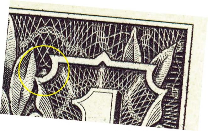 Sova na novčanici od 1 dolara