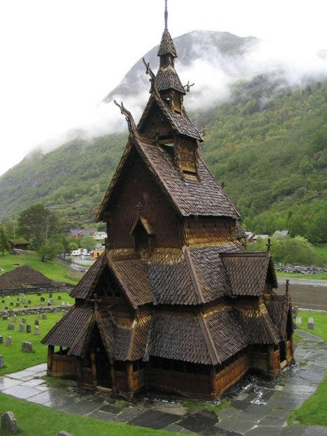 02. Drvena crkva, Borgund, Norveška